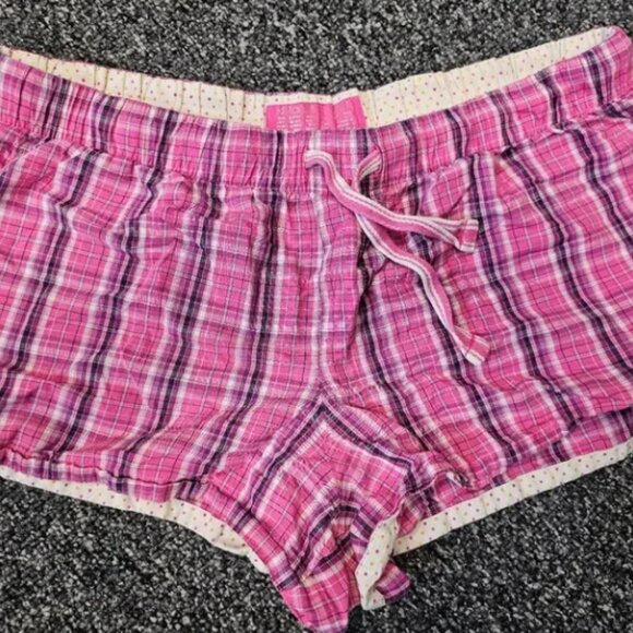 BUNDLE OF 2- Plaid Pajama Shorts- Sizes Large & Junior XL - Picture 2 of 5